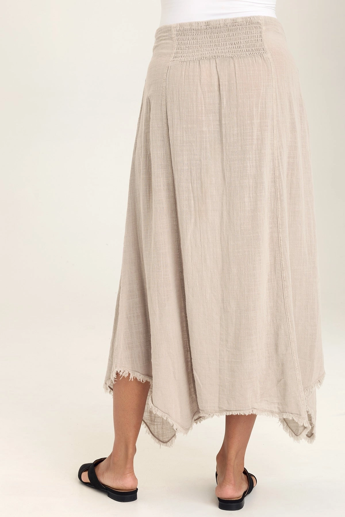 Zuri Gauze Handkerchief Casual Midi Skirt Occasion Dressing Bold Edge
